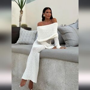 Meshki Off-Shoulder White Dress
